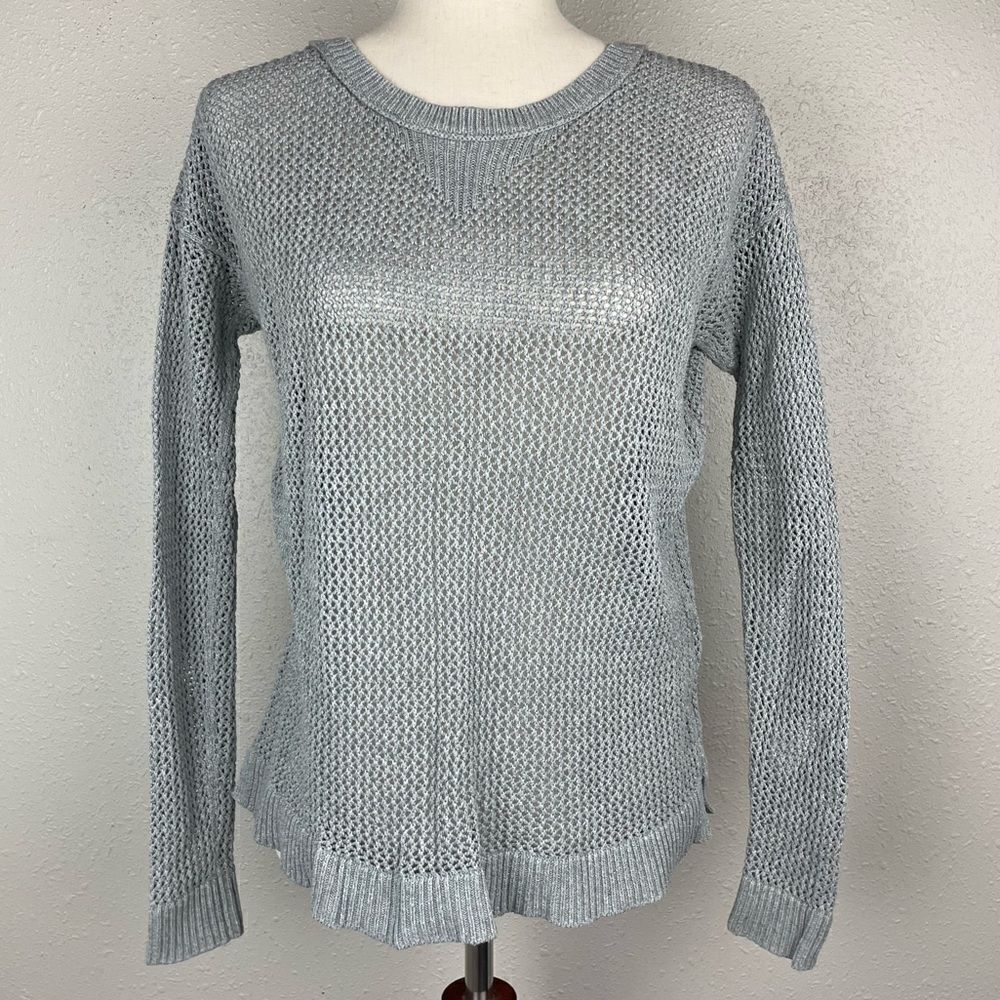 American Eagle Outfitters Gray Loose Init Sweater Size XS EUC